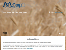 Tablet Screenshot of mcdougallacres.com